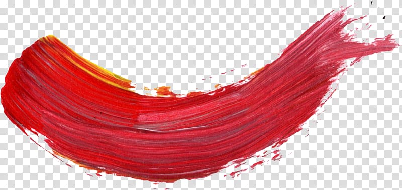 red paint splash illustration, Paintbrush Lip Display resolution, brush stroke transparent background PNG clipart