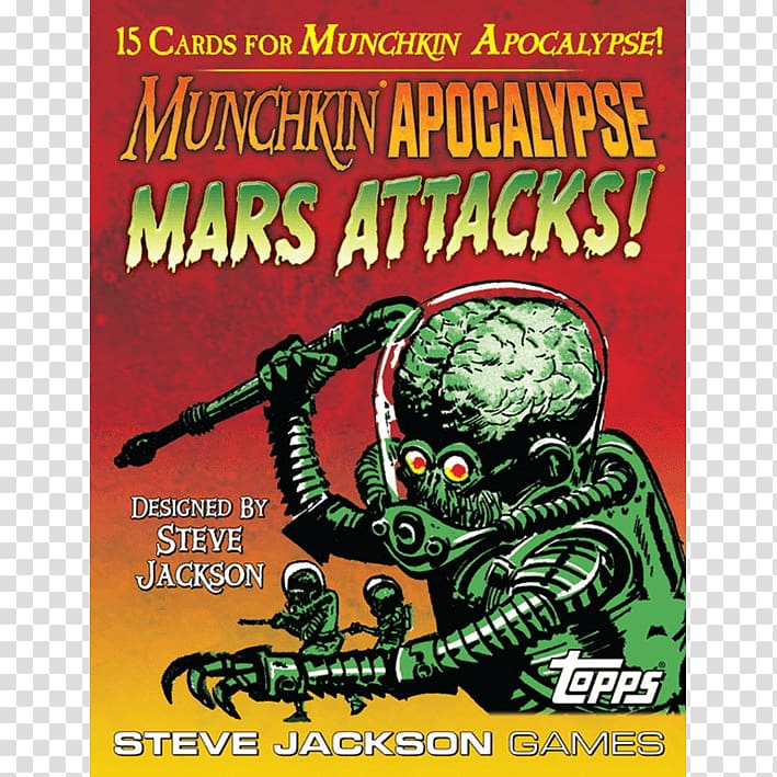 Munchkin YouTube Mars Attacks Game Apocalypse, Mars AttackS! transparent background PNG clipart