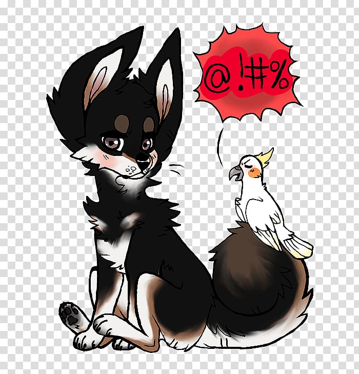 Cat Dog Digital art, wolf heart transparent background PNG clipart