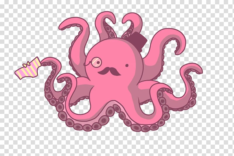 Octopus Squid Cephalopod Drawing Tentacle, gentleman transparent background PNG clipart