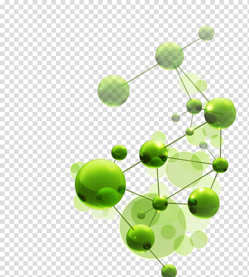 green atoms , Molecule illustration Euclidean , green creature chain transparent background PNG clipart