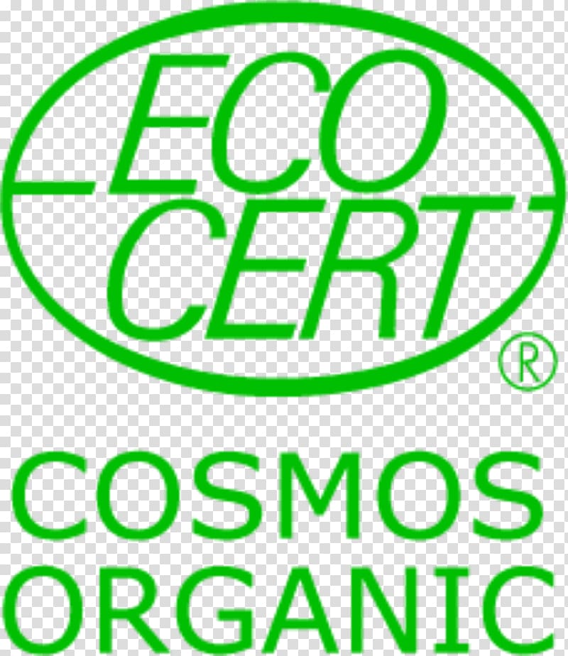 Cosmos ECOCERT Brand Logo, green organic transparent background PNG clipart