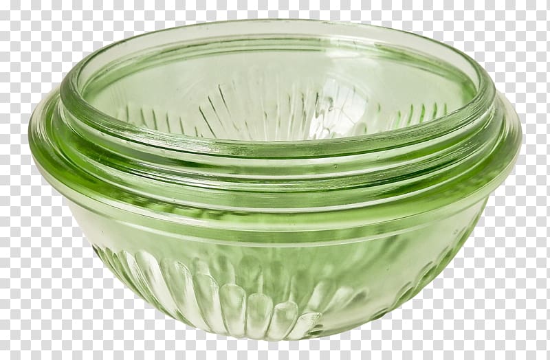 Depression glass Bowl Uranium glass Mixer, glass bowl transparent background PNG clipart