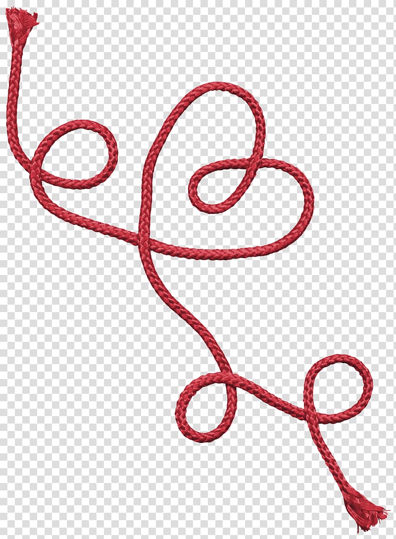 Rope, Pretty red rope transparent background PNG clipart