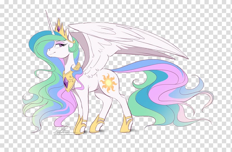 Pony Horse Princess Celestia Rainbow Dash Derpy Hooves, majestic transparent background PNG clipart