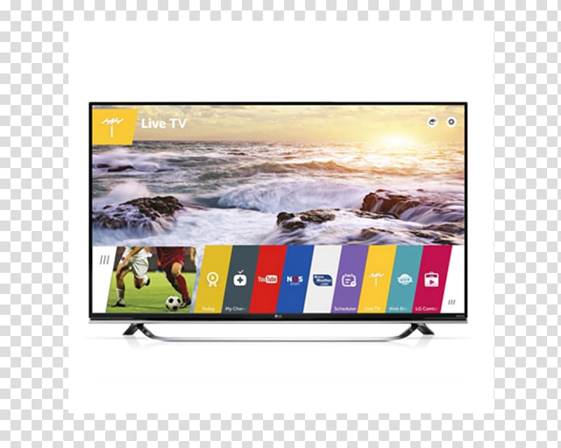 LG UF850V 4K resolution Ultra-high-definition television LED-backlit LCD Smart TV, lg transparent background PNG clipart