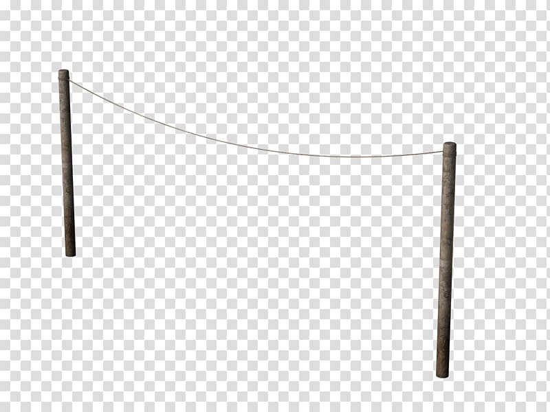 two brown stands illustration, Washing Line Side View transparent background PNG clipart