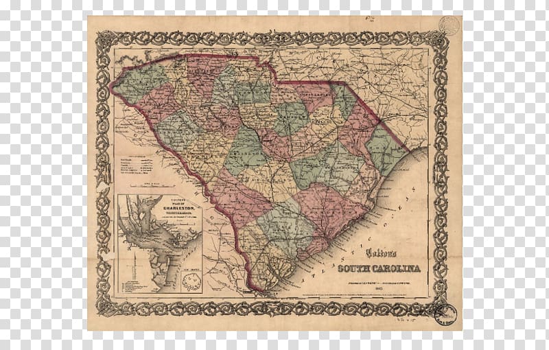 South Carolina American Civil War Library of Congress Map American Revolutionary War, map transparent background PNG clipart