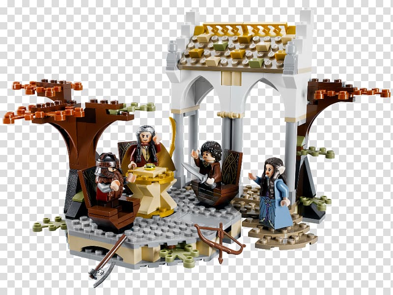 Lego The Lord of the Rings Elrond Arwen Frodo Baggins Gimli, western dish transparent background PNG clipart