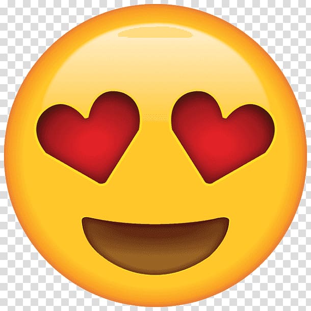 Emoji Eye Heart Emoticon Face, Emoji transparent background PNG clipart