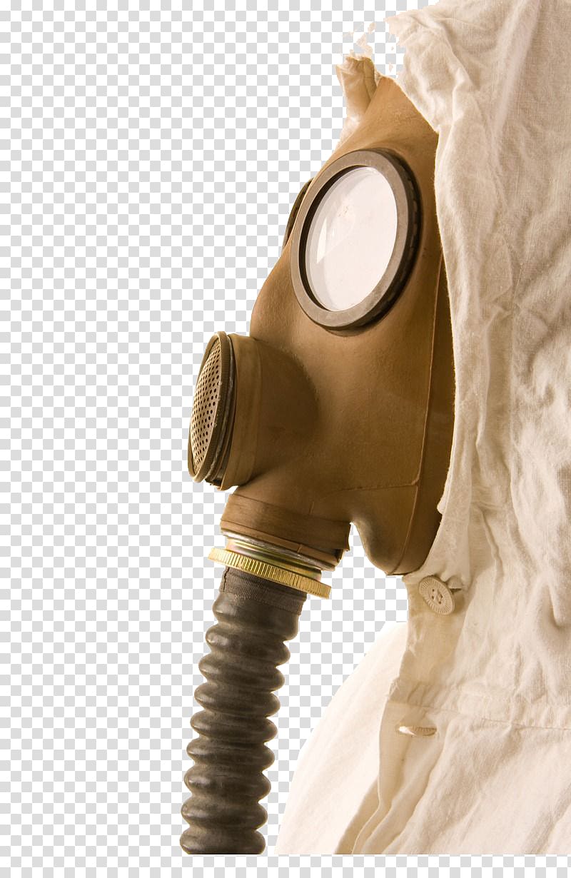 Gas mask , Man wearing a gas mask side transparent background PNG clipart