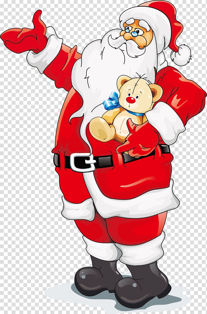 Santa Claus Reindeer Christmas , Santa Claus material Cartoon Art transparent background PNG clipart