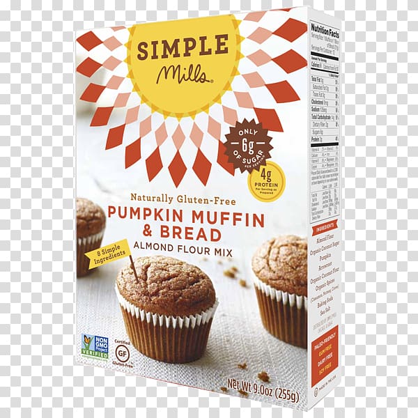Muffin Pumpkin bread Chocolate chip cookie Baking mix Flour, almond flour transparent background PNG clipart