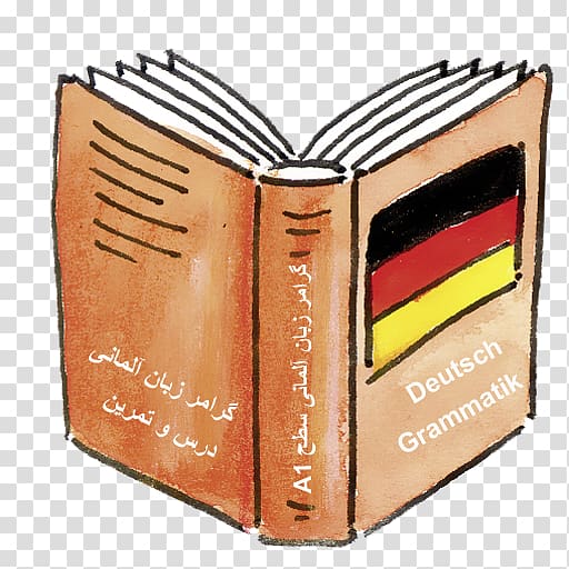 German grammar Dictionary Verb, book transparent background PNG clipart