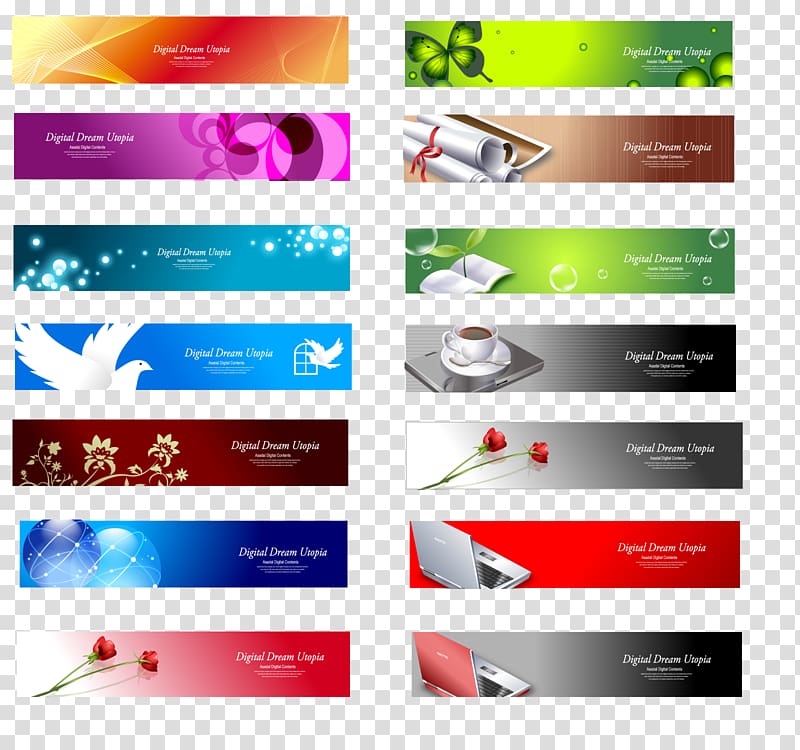 Web banner Web design Advertising, header transparent background PNG clipart