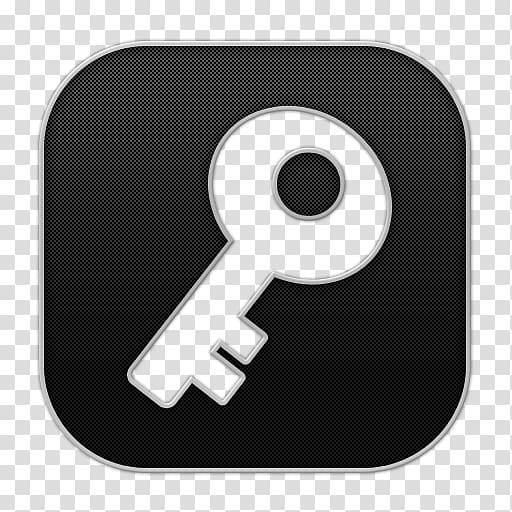 black and white key illustration, brand symbol font, Key transparent background PNG clipart