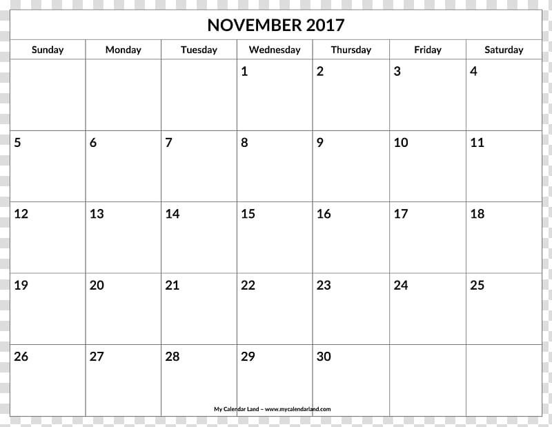 Calendar 0 November 1 Alphabet, November Holiday transparent background PNG clipart