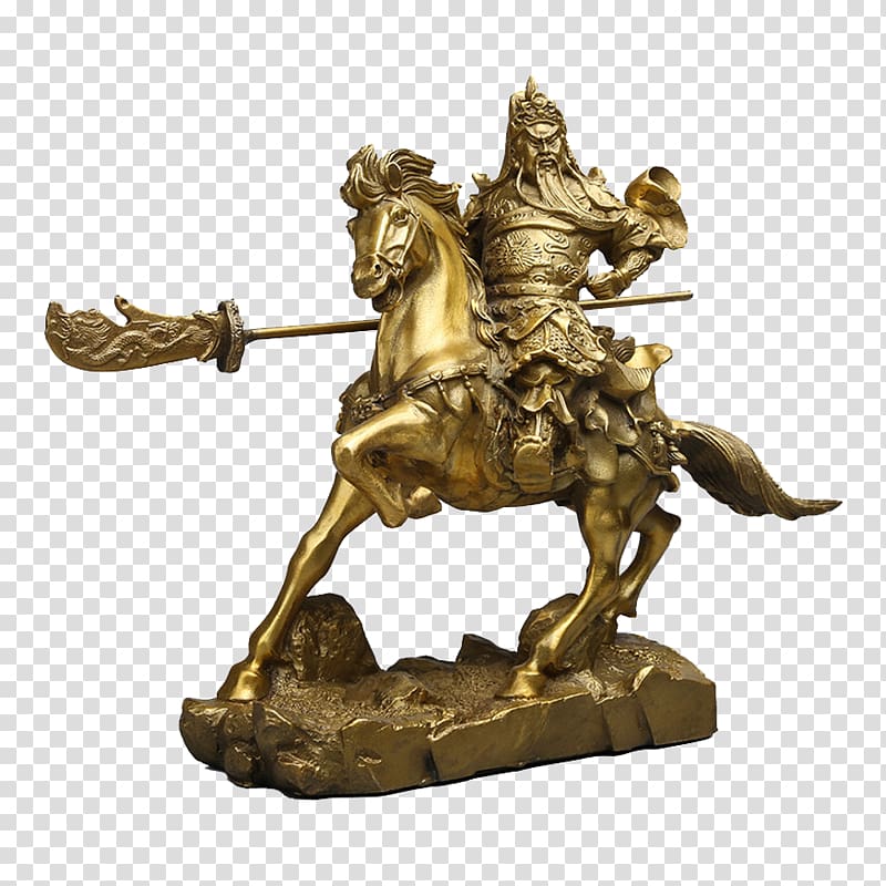 Caishen Statue, Wu Fu God transparent background PNG clipart