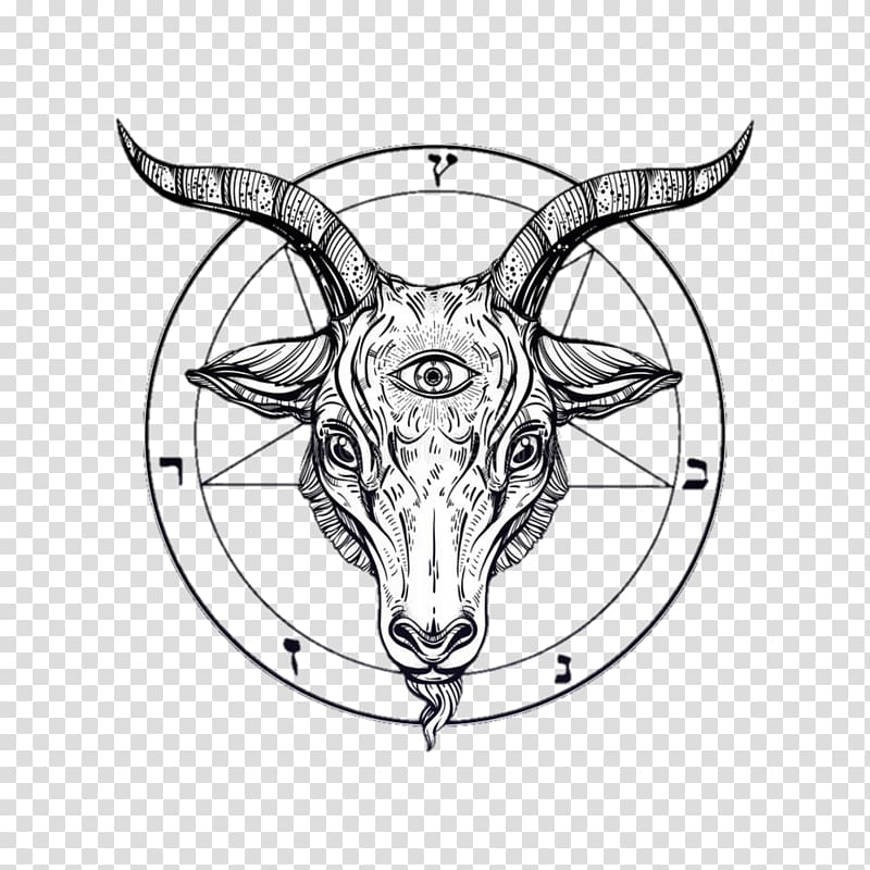 Goat Drawing Baphomet Satanism , goat transparent background PNG clipart