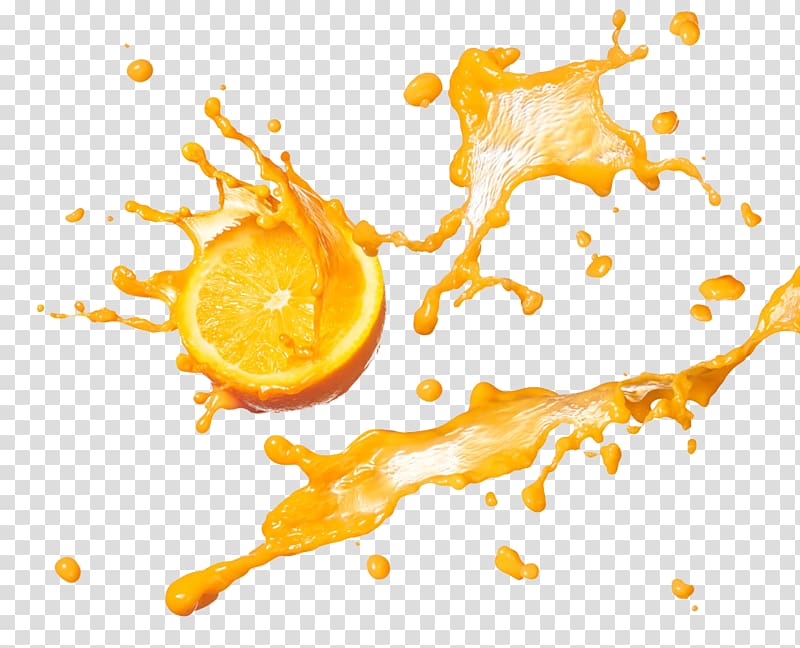 orange fruit and juice illustration, Orange juice Flavor , Orange juice transparent background PNG clipart