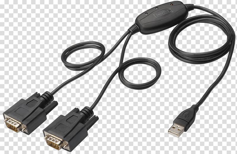 RS-232 Serial port USB Electrical cable Adapter, USB transparent background PNG clipart