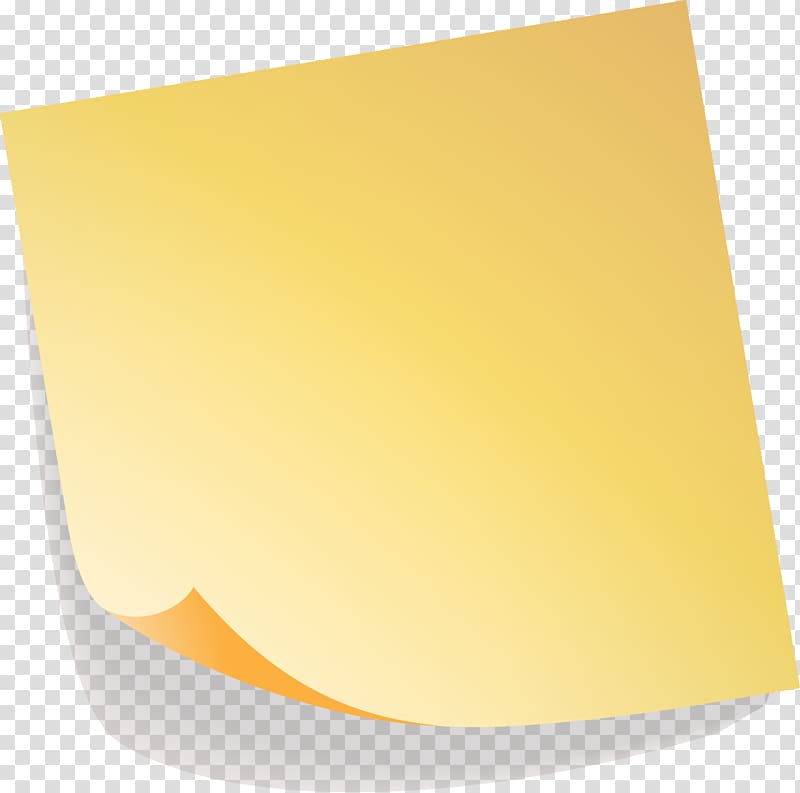 yellow sticky note transparent background