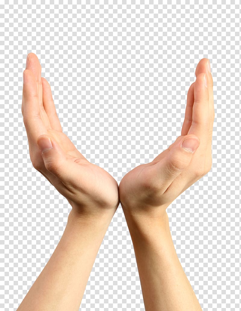 free clipart of cupped hands