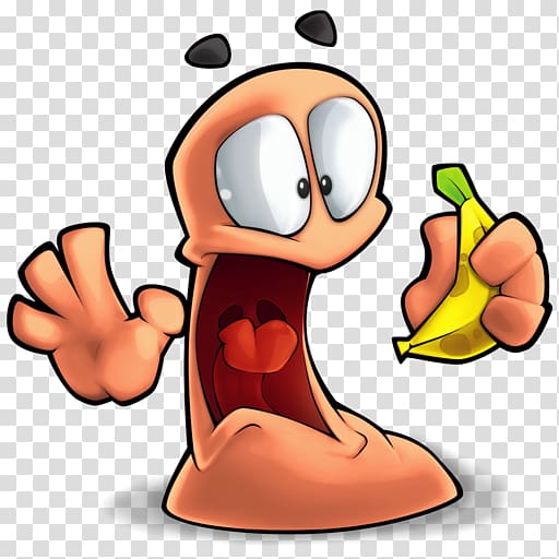 Worms game transparent background PNG clipart