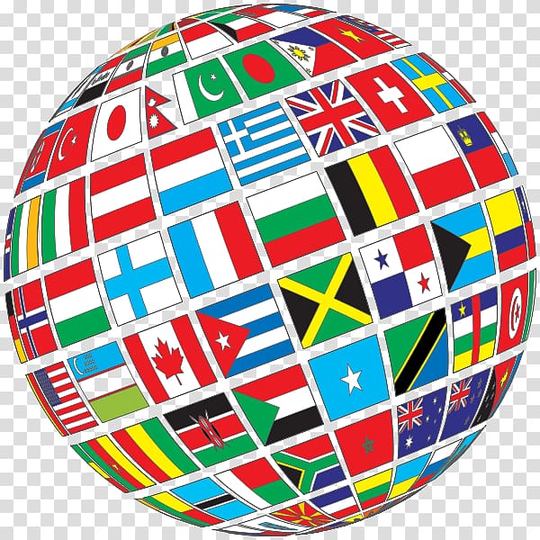 Globe Flags of the World World map, with flags transparent background PNG clipart