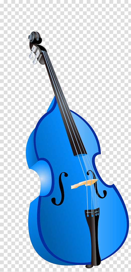String instrument Musical instrument Double bass, Blue guitar transparent background PNG clipart