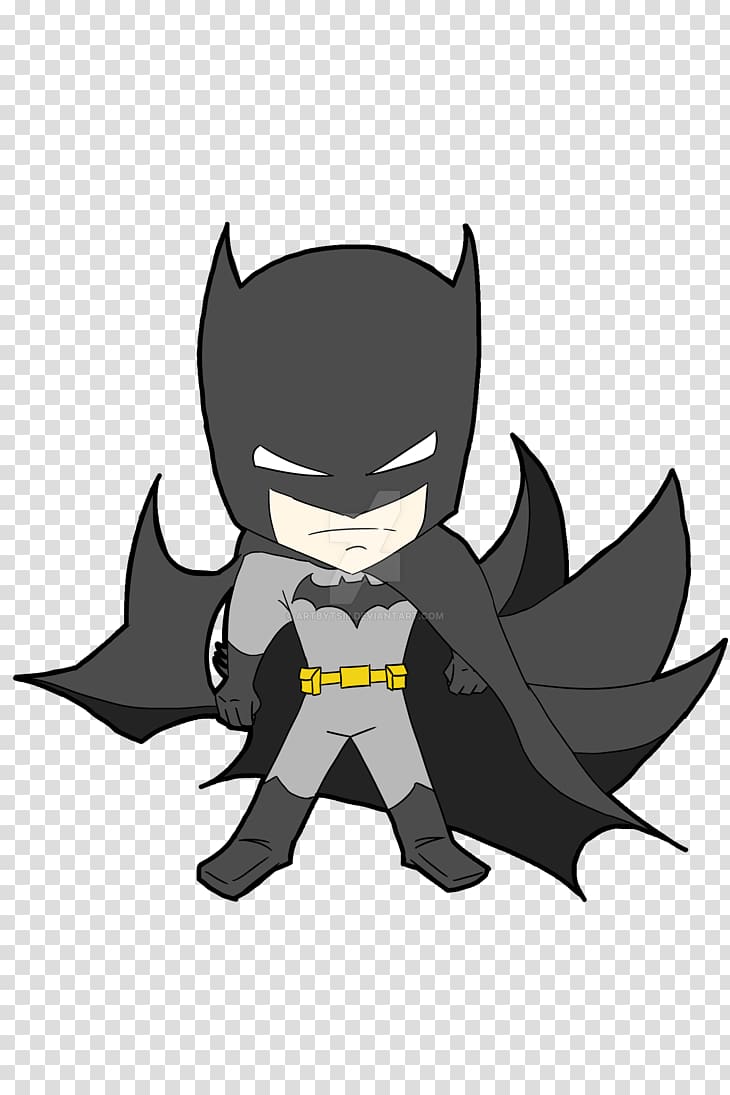 Batman Chibi Drawing Catwoman, batman transparent background PNG