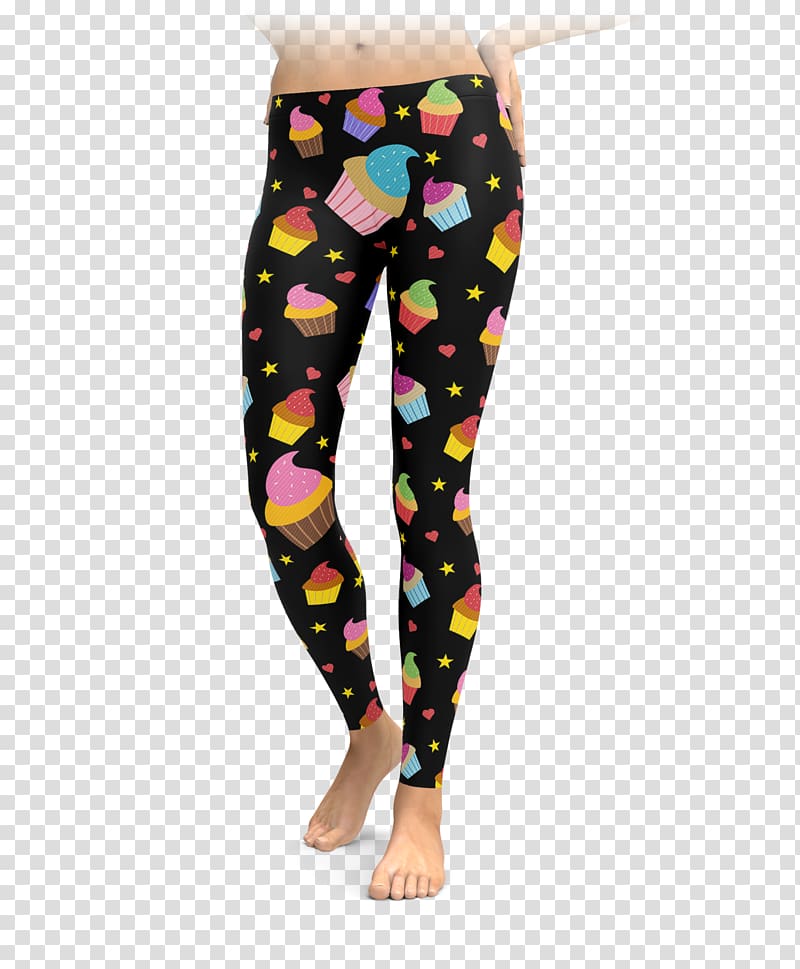 Leggings Sock Clothing Tights Capri pants, cute cupcake transparent background PNG clipart