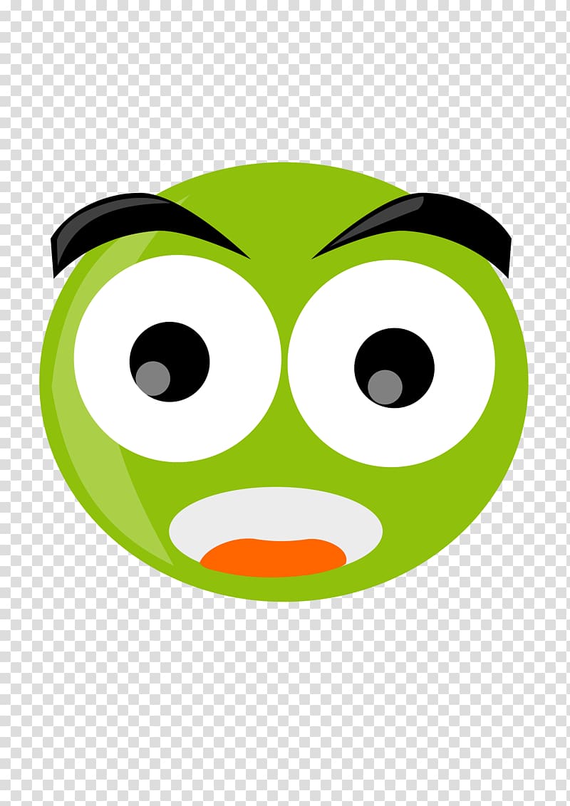 Smiley Green Face , Kero transparent background PNG clipart