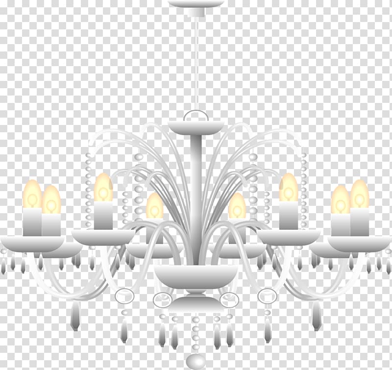 Light fixture Chandelier Candle, Candle chandelier transparent background PNG clipart