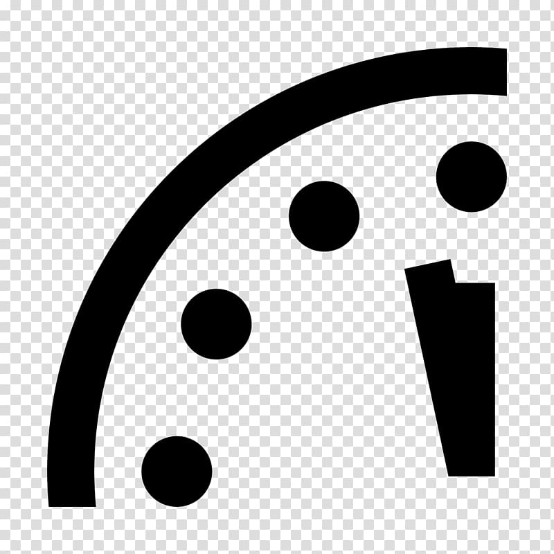 Doomsday Clock Bulletin of the Atomic Scientists 2 Minutes to Midnight Apocalypse, apocalypse transparent background PNG clipart