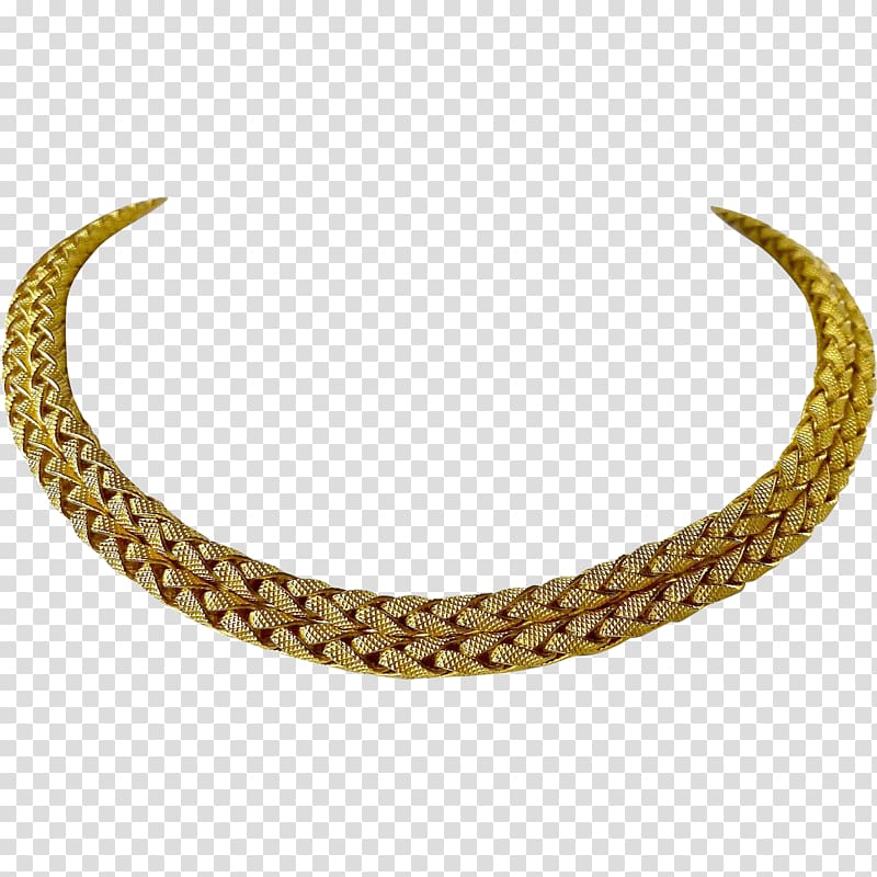 Necklace Choker Jewellery chain Colored gold, necklace transparent background PNG clipart