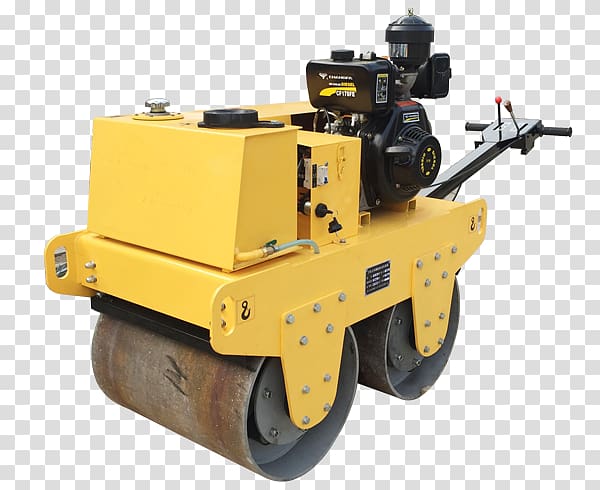 Road roller Heavy Machinery Architectural engineering Excavator, Road Roller transparent background PNG clipart