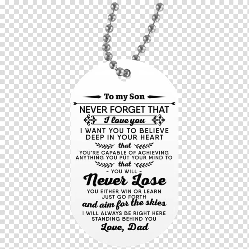 Necklace Father Dog tag Mother Son, necklace transparent background PNG clipart
