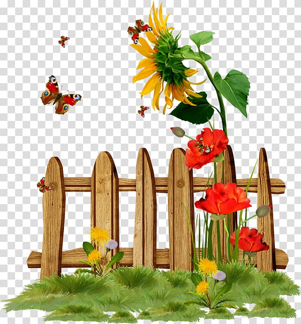 Fence , spring flower whirlwind transparent background PNG clipart