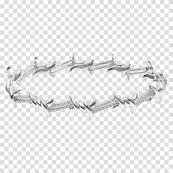 Earring Barbed wire Jewellery Bracelet, silver crown transparent background PNG clipart