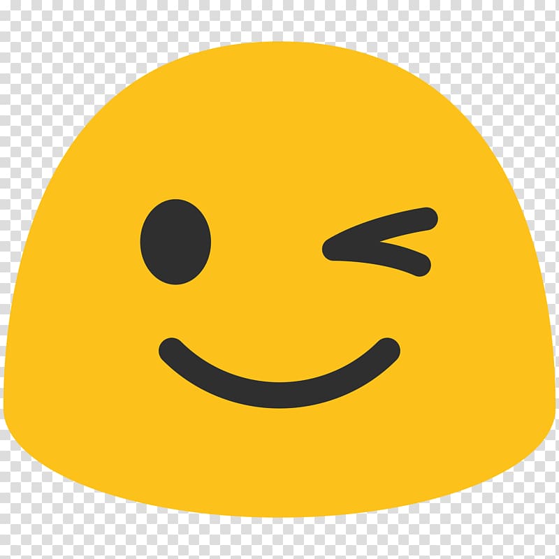 Emoji Wink Emoticon iPhone Android, Emoji transparent background PNG clipart