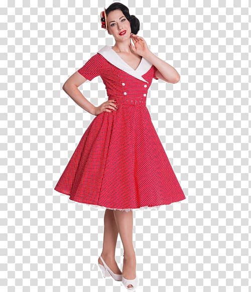 1950s Vintage clothing Dress Retro style Fashion, dress transparent background PNG clipart