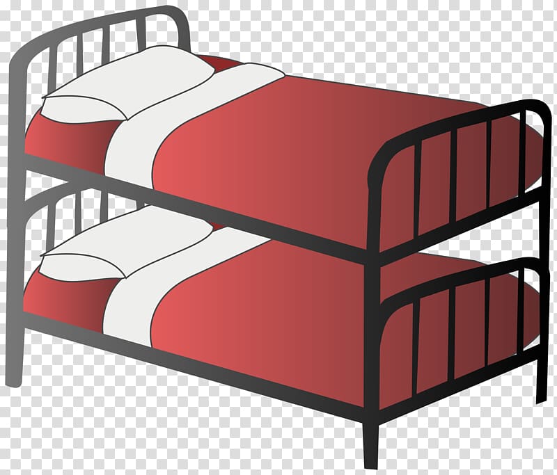 Bedroom Cartoon Bunk bed , Bed transparent background PNG clipart