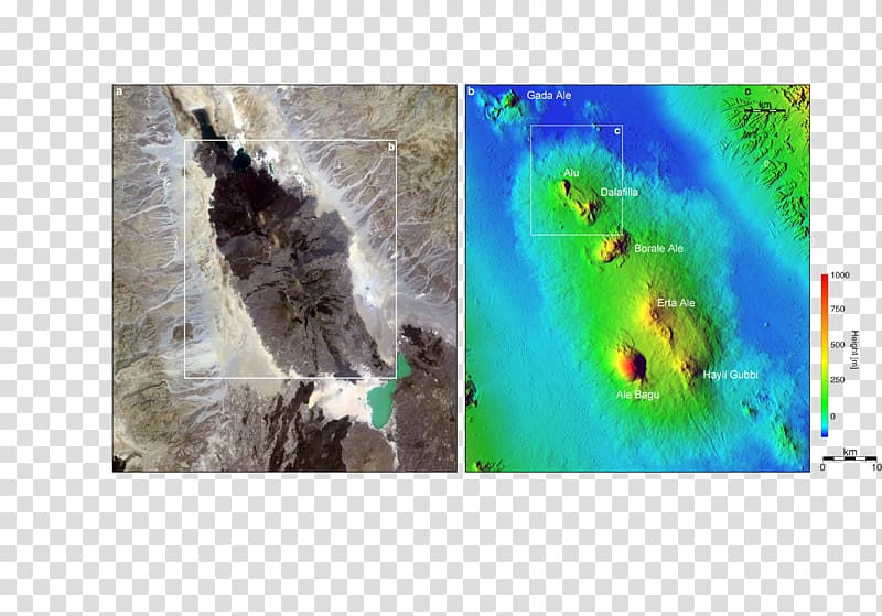 Danakil Depression Erta Ale Shuttle Radar Topography Mission Rift Geology, others transparent background PNG clipart