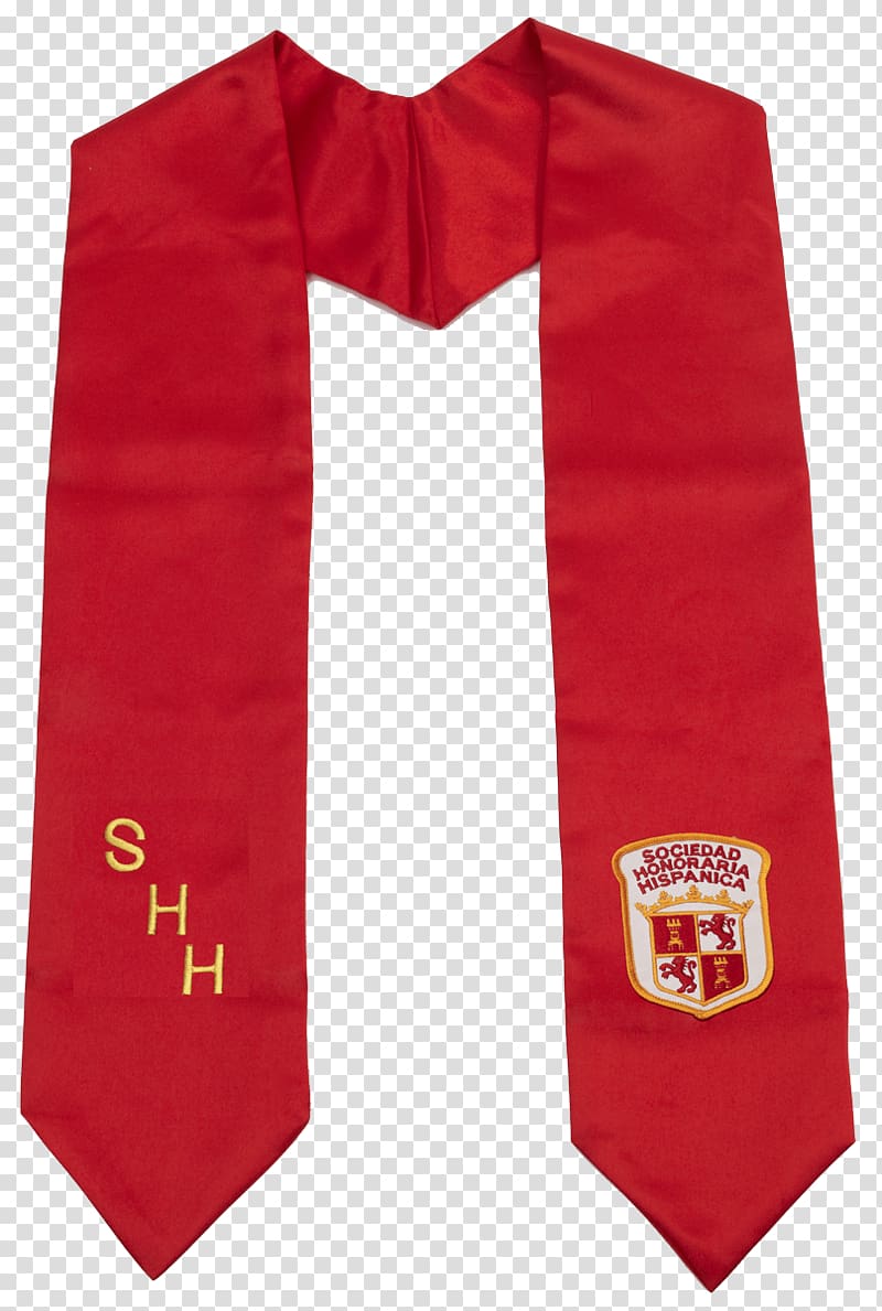Spanish National Honor Society Necktie Spanish Language RED.M, high school graduation transparent background PNG clipart