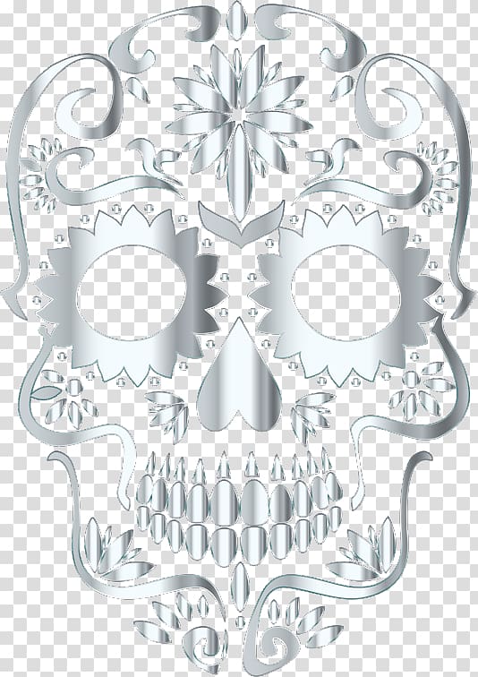 La Calavera Catrina Skull Desktop , skull transparent background PNG clipart