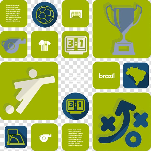 Brazil Travel Tourism, Decorative green Brazilian travel-related material transparent background PNG clipart