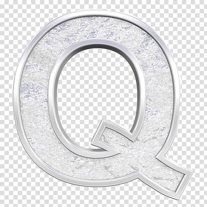 Silver Letter Metal, Q transparent background PNG clipart