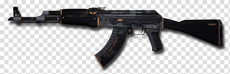 Assault rifle AK-47 Airsoft Guns Firearm, ak 47 transparent background PNG clipart