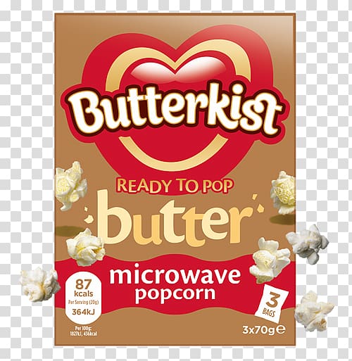 Microwave popcorn Butterkist Salt, popcorn transparent background PNG clipart